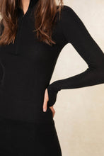 Load image into Gallery viewer, JULIETTE FITTED CASHMERE QUARTER-ZIP