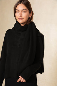 BONNIE RIBBED CASHMERE SCARF