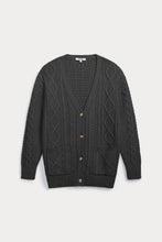 Load image into Gallery viewer, ROWENA CABLE KNIT CASHMERE CARDIGAN