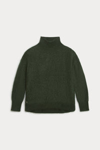 ETHEL BRUSHED CASHMERE TURTLENECK SWEATER