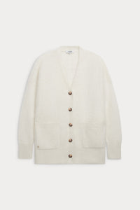 MARGARET BRUSHED CASHMERE CARDIGAN