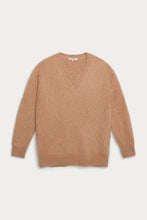 Load image into Gallery viewer, GLADYS BRUSHED CASHMERE V-NECK SWEATER