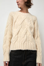 Load image into Gallery viewer, NYMANE Rita Cable Sweater in Ivory