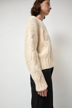 Load image into Gallery viewer, NYMANE Rita Cable Sweater in Ivory