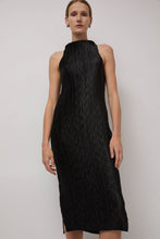 Load image into Gallery viewer, Nin Studio Wave Tank Dress in Black Shine