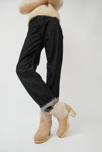 Load image into Gallery viewer, No.6 5&quot; Pull On Shearling Clog Boot on High Heel in Bone Suede