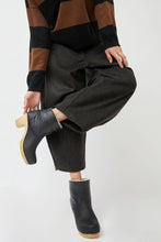 Load image into Gallery viewer, No.6 5&quot; Pull On Shearling Clog Boot on High Heel in Ink Aviator