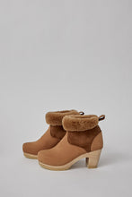 Load image into Gallery viewer, No.6 5&quot; Pull on Shearling Clog Boot on High Heel in Copper