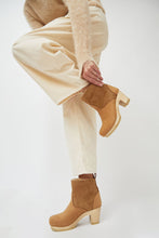 Load image into Gallery viewer, No.6 5&quot; Pull on Shearling Clog Boot on High Heel in Copper