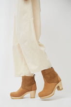 Load image into Gallery viewer, No.6 5&quot; Pull on Shearling Clog Boot on High Heel in Copper