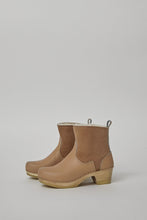 Load image into Gallery viewer, No.6 5&quot; Pull on Shearling Clog Boot on Mid Heel in Fawn