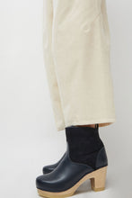 Load image into Gallery viewer, No.6 5&quot; Pull on Shearling Clog Boot on High Heel in Navy and Night