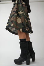 Load image into Gallery viewer, No.6 9&quot; Pull On Shearling Clog Boot on High Heel in Black Suede on Black Base