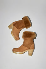 Load image into Gallery viewer, No.6 9&quot; Pull On Shearling Clog Boot on High Heel in Copper