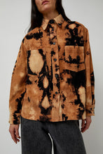 Load image into Gallery viewer, No.6 Aya Top in Brown Tie Dye Corduroy