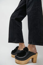 Load image into Gallery viewer, No.6 Billie Fur Clog on Platform in Black