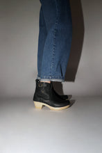 Load image into Gallery viewer, No.6 5&quot; Leather Clog Buckle Boot on Mid Heel in Black