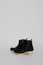 Load image into Gallery viewer, No.6 5&quot; Leather Clog Buckle Boot on Mid Heel in Black