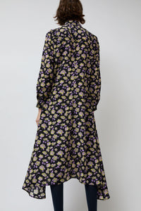 No.6 Campden Dress in Black and Lilac Primrose