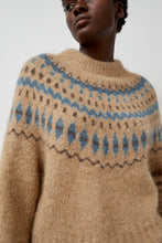 Load image into Gallery viewer, No.6 Cardiff Sweater in Camel and Blue