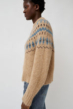 Load image into Gallery viewer, No.6 Cardiff Sweater in Camel and Blue