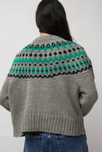 Load image into Gallery viewer, No.6 Cardiff Sweater in Grey and Green