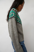 Load image into Gallery viewer, No.6 Cardiff Sweater in Grey and Green