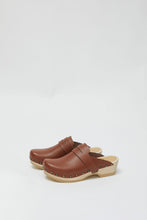 Load image into Gallery viewer, No.6 Charlotte Studded Clog on Low Base in British Tan