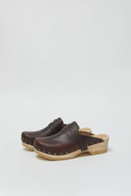 Load image into Gallery viewer, No.6 Charlotte Studded Clog on Low Base in Oxblood