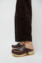 Load image into Gallery viewer, No.6 Charlotte Studded Clog on Low Base in Oxblood