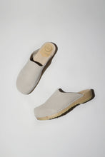 Load image into Gallery viewer, No.6 Contour Clog on Flat Base in Chalk Suede