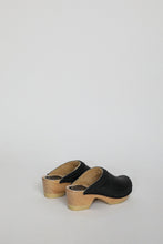 Load image into Gallery viewer, No.6 Dakota Shearling Clog on Mid Heel in Ink Aviator