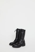 Load image into Gallery viewer, No.6 Lace Up Crepe Sole Boot in Nero