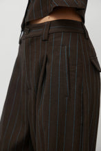 Load image into Gallery viewer, No.6 Kent Pant in Brown Stripe