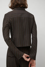 Load image into Gallery viewer, No.6 Linn Shirt in Brown Stripe