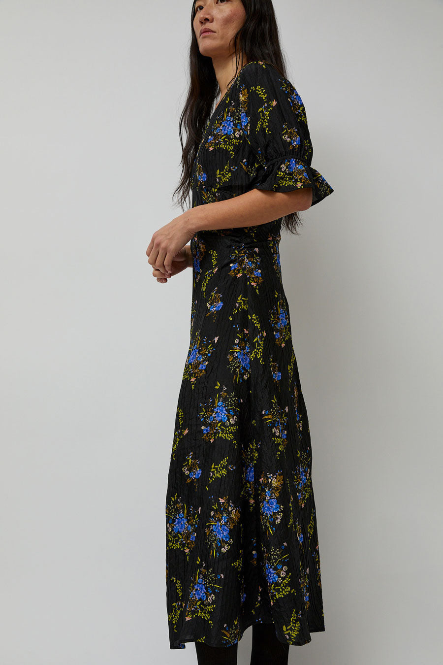 No.6 Luisa Dress in Black Large Bouquet