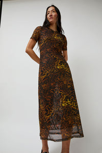 No.6 Mads Dress in Brown Animal