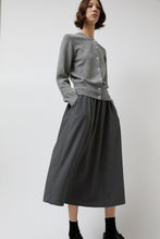 Load image into Gallery viewer, No.6 Nic Skirt in Solid Grey Wool