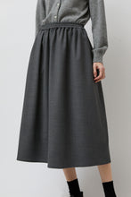 Load image into Gallery viewer, No.6 Nic Skirt in Solid Grey Wool