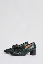 Load image into Gallery viewer, No.6 Philippe Heeled Loafer in Bottle