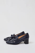 Load image into Gallery viewer, No.6 Philippe Heeled Loafer in Navy