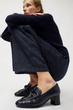 Load image into Gallery viewer, No.6 Philippe Heeled Loafer in Navy