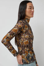 Load image into Gallery viewer, No.6 Rosa Turtleneck in Gold Roses