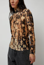 Load image into Gallery viewer, No.6 Rosa Turtleneck in Black Tie Dye Lace