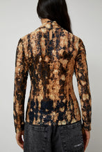 Load image into Gallery viewer, No.6 Rosa Turtleneck in Black Tie Dye Lace