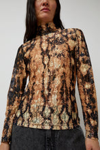 Load image into Gallery viewer, No.6 Rosa Turtleneck in Black Tie Dye Lace