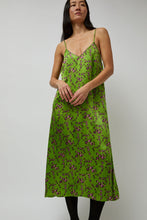 Load image into Gallery viewer, No.6 Sam Slip Dress in Green Trellis