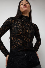 Load image into Gallery viewer, No.6 Scout Turtleneck in Black Lace