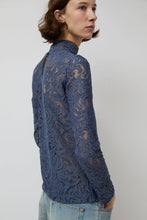 Load image into Gallery viewer, No.6 Scout Turtleneck in Indigo Lace