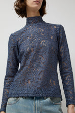 Load image into Gallery viewer, No.6 Scout Turtleneck in Indigo Lace